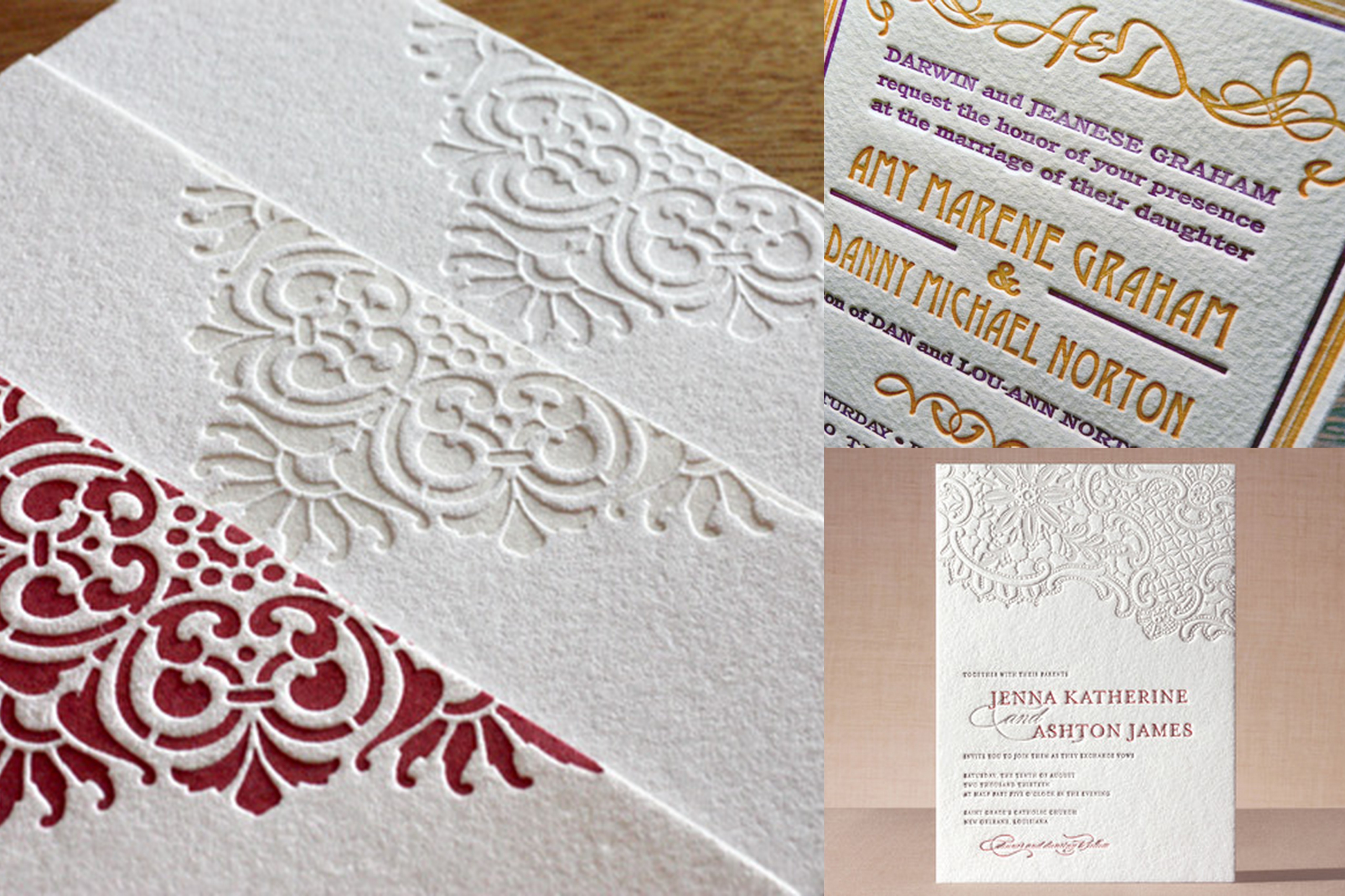 Designer wedding invitations